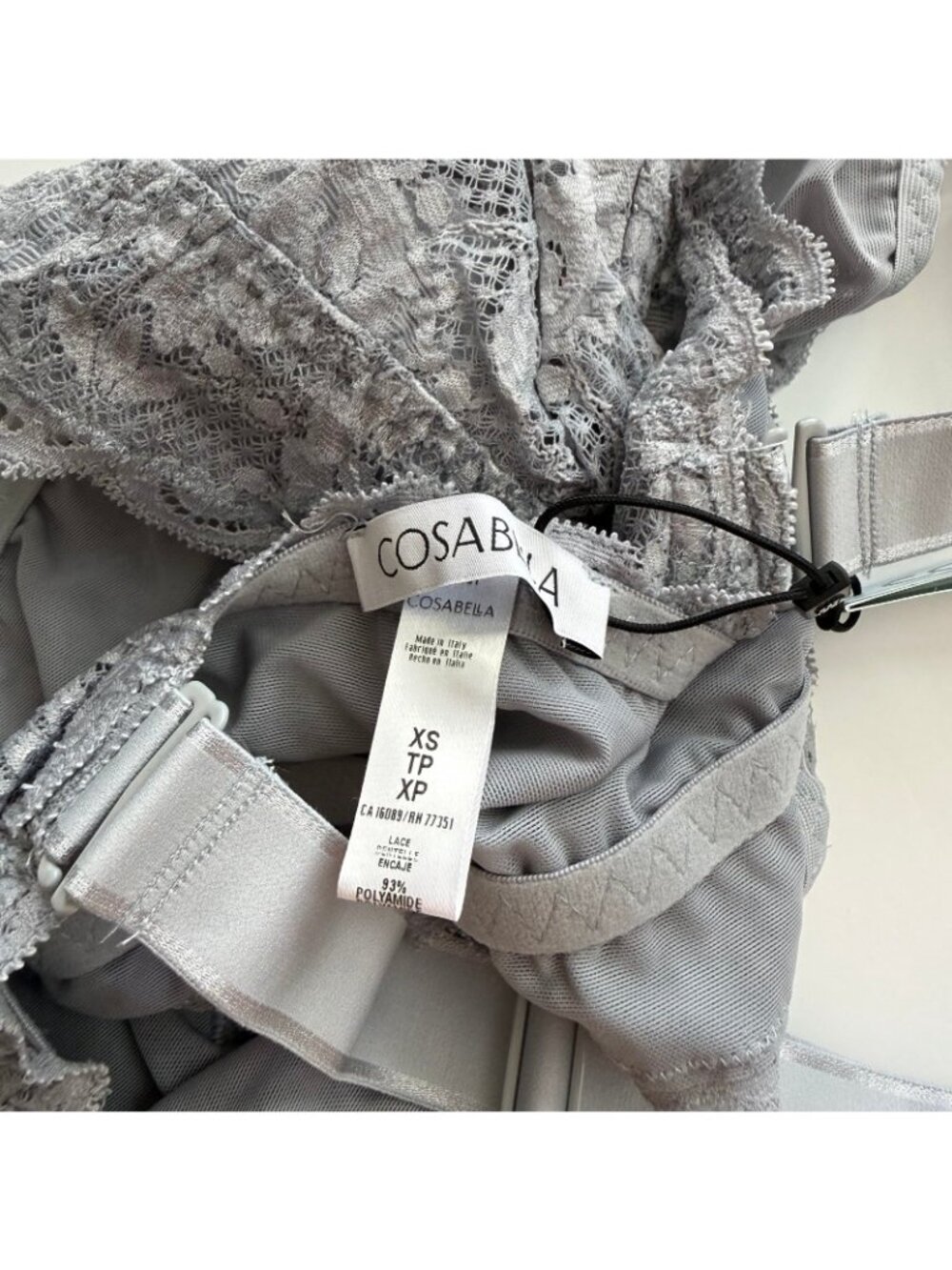 Cosabella Never Say Never Ultra Curvy Sweetie Bralette Dove Grey XS - Picture 7 of 12